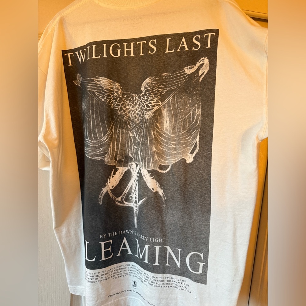 All Saints Twilights Last Graphic Tee - Black and white